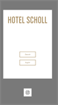 Mobile Screenshot of hotelscholl.de
